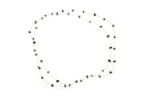 Black Long Wire Necklace