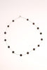Pearl Spaced Floater Black Necklace