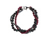 Black, Gray & Magenta Bracelet