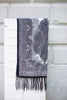 Sheer Silky Scarf blk/white