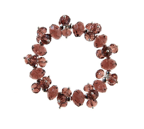 Purple Crystal Stretch Bracelet