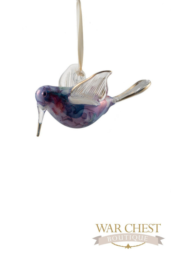Ceramic Hummingbird Blue - Ornaments - WAR Chest Boutique