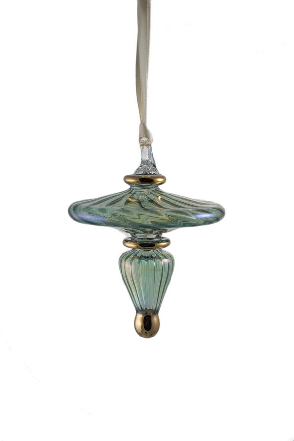 Solid Finial Ornament Green
