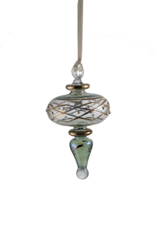 Dotted Finial Ornament Green - Ornaments - WAR Chest Boutique