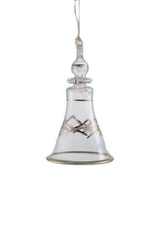 Bell Ornament Clear - Ornaments - WAR Chest Boutique