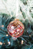 Beribboned Dot Ball Ornament Red