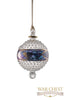 Center Band Ball Glass Ornament Blue - Ornaments - WAR Chest Boutique