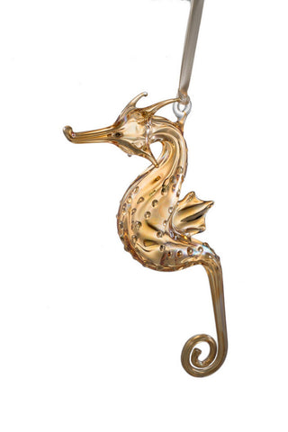 Glass Seahorse Ornament - Ornaments - WAR Chest Boutique
