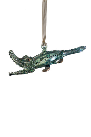 Alligator Ornament Green