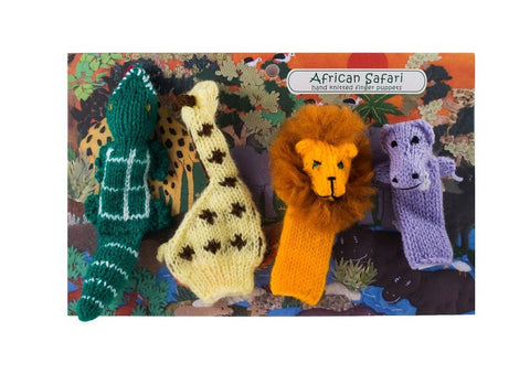 4 Finger Puppet Set Africa