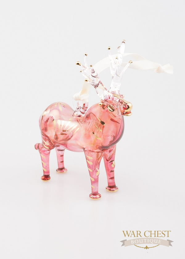 Elk Ornament Red
