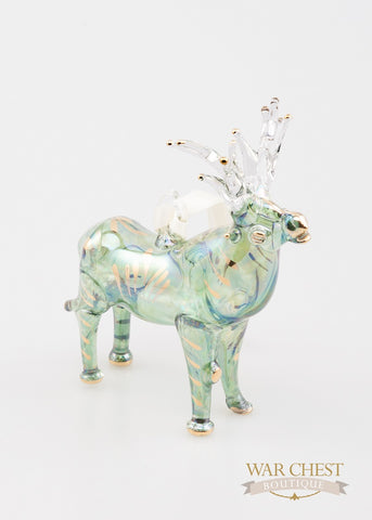 Elk Ornament Green
