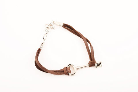 Leather Key Bracelet