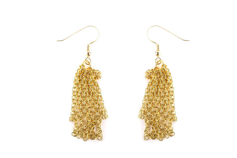 Gold Tassel Earrings