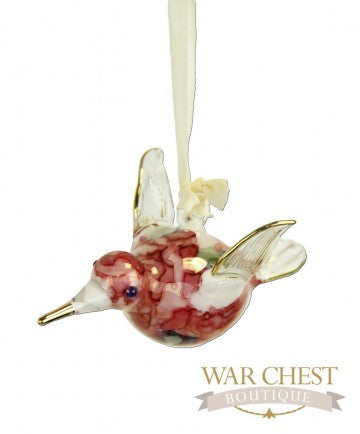 Small Ceramic Hummingbird Red - Ornaments - WAR Chest Boutique