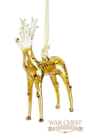Reindeer Ornament Yellow - Ornaments - WAR Chest Boutique