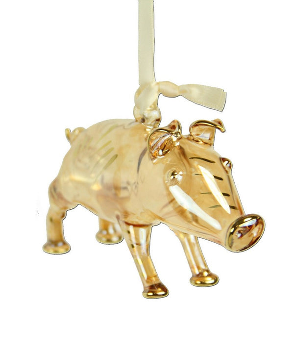 Pig Ornament Yellow - Ornaments - WAR Chest Boutique