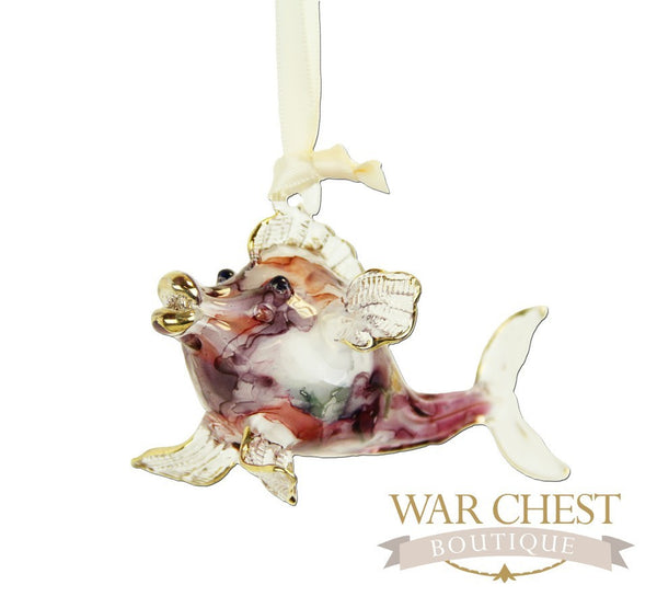 Ceramic Fish Ornament Red - Ornaments - WAR Chest Boutique