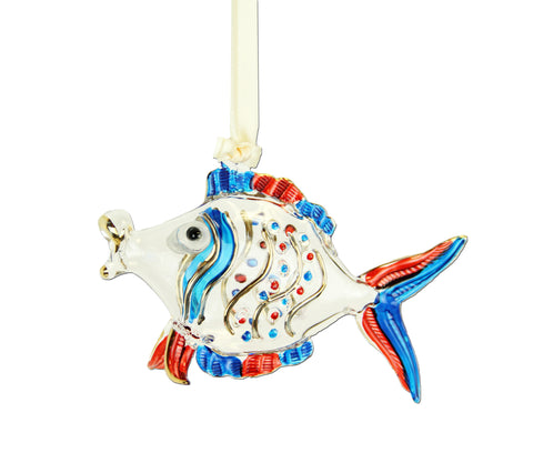 Painted Fish Red/Blue