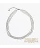 White Seed Bead Glam Necklace