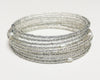 White Seed Bead Glam Bracelet