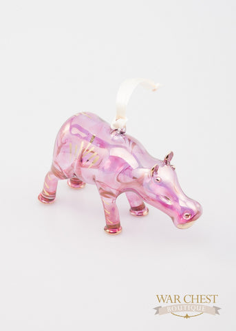 Hippo Ornament Purple - Ornaments - WAR Chest Boutique