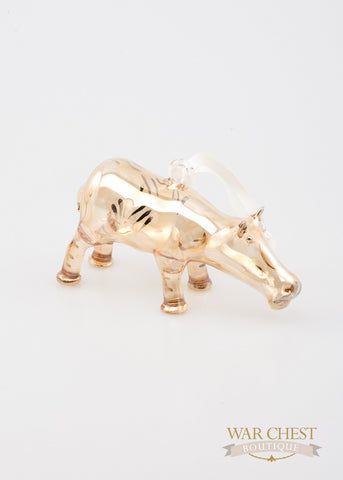 Hippo Ornament Yellow - Ornaments - WAR Chest Boutique