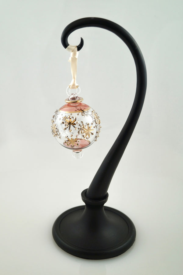 Snowflake Ball Ornament in Red - Ornaments - WAR Chest Boutique