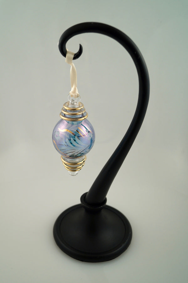 Cap Floral Ball Ornament in Blue - Ornaments - WAR Chest Boutique