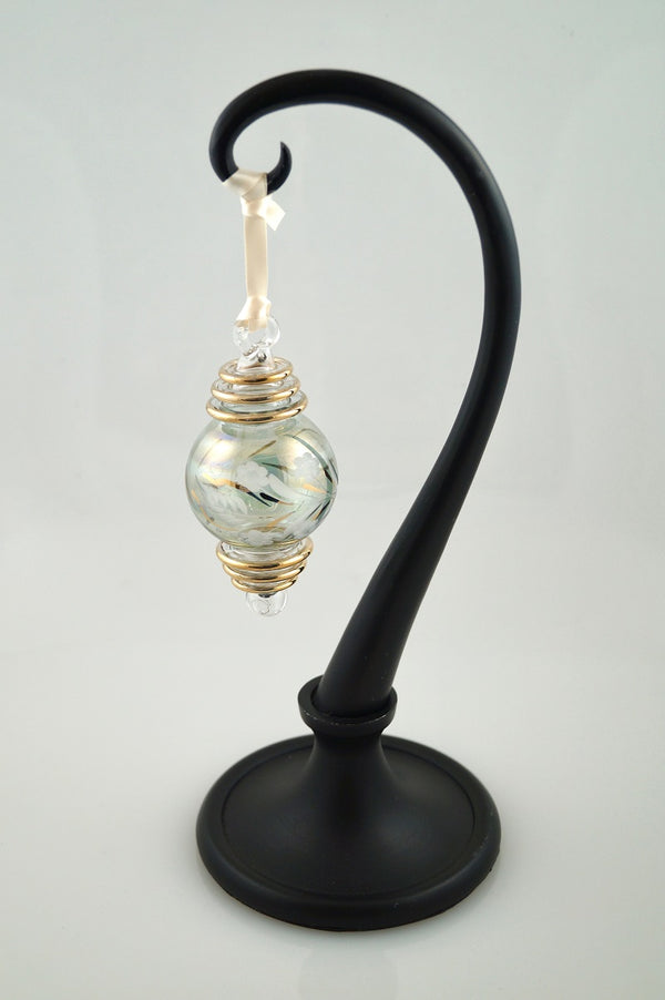 Cap Floral Ball Ornament in Green - Ornaments - WAR Chest Boutique