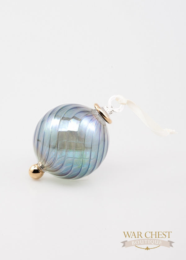 Beveled Ball Ornament Green - Ornaments - WAR Chest Boutique