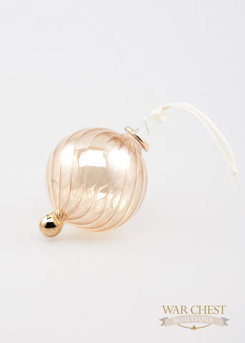 Beveled Ball Ornament Yellow - Ornaments - WAR Chest Boutique