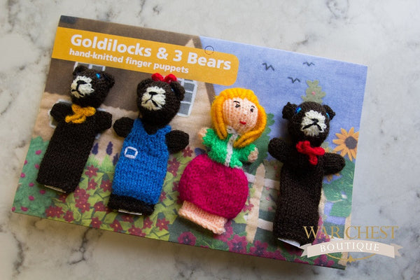 4 Finger Puppet Set Goldilocks