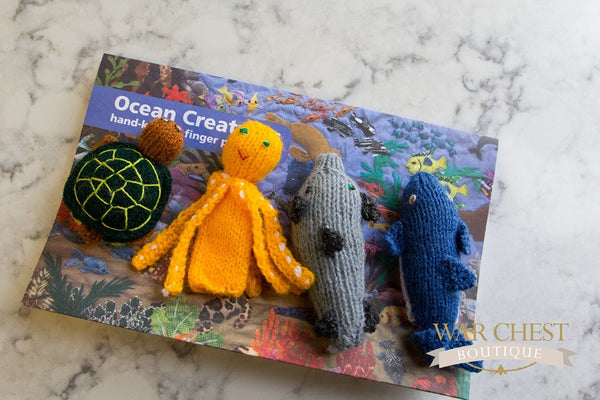 4 Finger Puppet Set Ocean