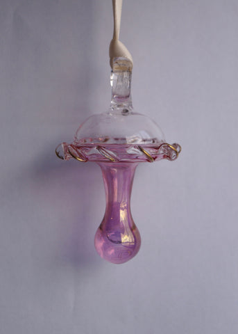 Baby Pacifier Ornament Red - Ornaments - WAR Chest Boutique