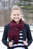 Marsala Fringe Scarf