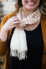 Surya Stripes Soft Peach Scarf