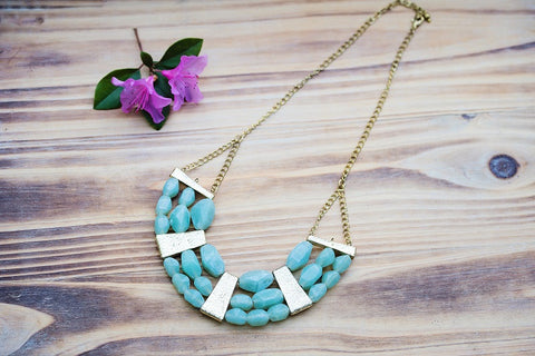 Cut Gem Necklace for Women - Jewelry - WAR Chest Boutique