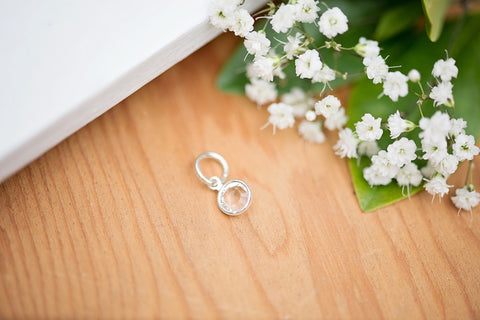 April Birthstone Charm