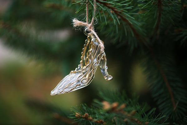 Glass Slipper Ornament - Ornaments - WAR Chest Boutique