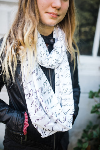 Eggshell War Remembrance Infinity Scarf - Accessories - WAR Chest Boutique