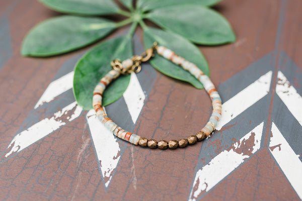 African Turquoise Bracelet for Women - Jewelry - WAR Chest Boutique