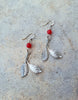 Red Leaf Earrings