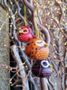 Sleepy Owl Gourd Ornament