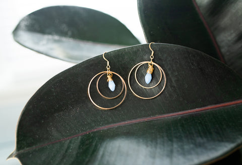 Crystal Orbit Earrings for Women - Jewelry - WAR Chest Boutique
