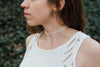 Cream Ribbon Choker