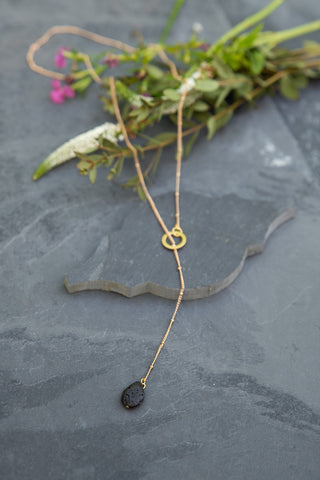 Lava Stone Satellite Necklace