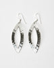 Hammered Sterling Oblong Earrings