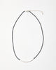 Seed Bead Silver Bar Necklace