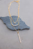 Gold Stone and Bar Drop Necklace for Women - Jewelry - WAR Chest Boutique